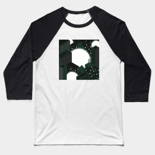 Futuristic Cityscape Baseball T-Shirt